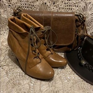 Made in Brazil Aldo leather heeled boots